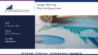 WRC Seminar - Longer Working The Irish Experience - Prof. Alan Barrett front page preview
                  
