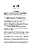 WRC Fact Sheet On Evidence For Lay Litigants  front page preview
                  