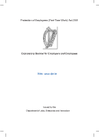 Guide to Protection of Employees (Part-time Work) Act front page preview
                  