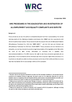 Procedures in the Investigation and Adjudication of Employment and Equality Complaints front page preview
                  