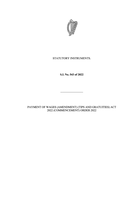 Payment of Wages (Amendment) (Tips and Gratuities) Act 2022 (Commencement) Order 2022 (No 543 of 2022)