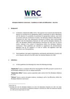 WRC Witness Guidelines