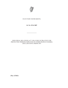 Code of Practice for Protection of Persons Employed in Other People's Homes