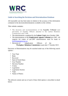 Decisions Information Guide