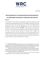 Procedures in the Investigation and Adjudication of Employment and Equality Complaints