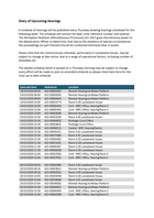 Adjudication Hearings for Week beginning 19 October 2026