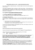 Employment Agency New Licence Application Form