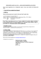Employment Agency Licence Renewal Form