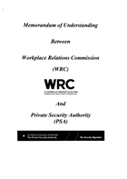 Memorandum of Understanding between WRC and PSA