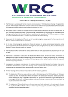 Guidance Note for a WRC Adjudication Hearing