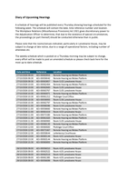 Adjudication Hearings for Week beginning 26 October 2026