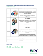 Presentation Timetable