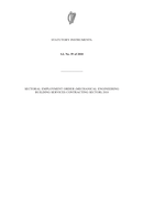 SI 59 of 2018 SEO Mechanical Engineering Building Services Contracting Sector