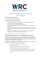 Employee FAQ
